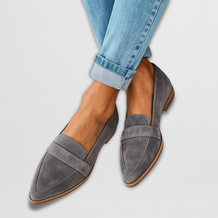 Mocassins Pointus Élégants – Gris