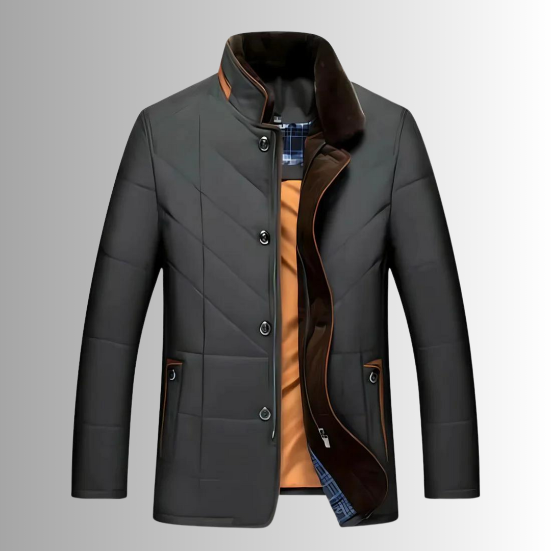 Veste Homme Élégante de Mi-saison – Noir