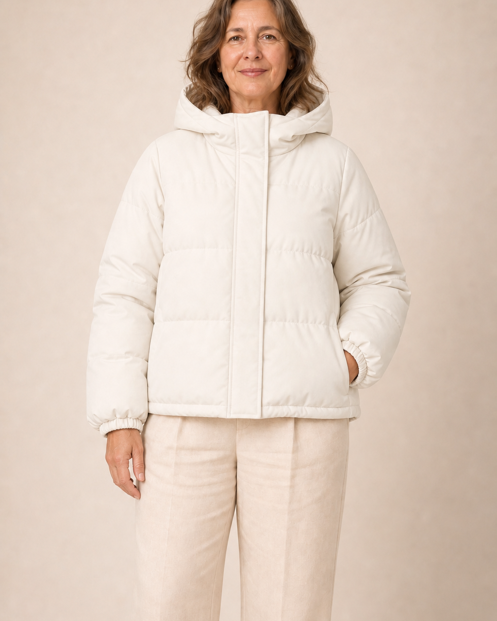 Manteau Douillet Zippé à Capuche