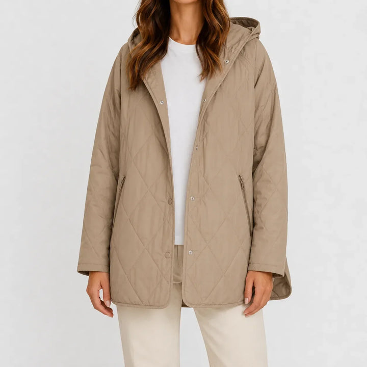 Veste Douillette à Capuche – Moka