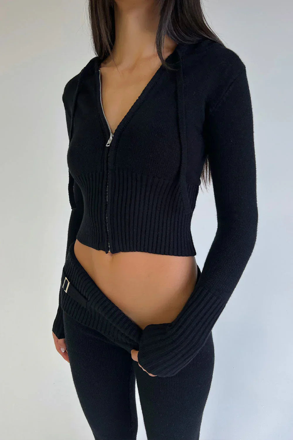 Ensemble Pantalon et Haut Court – Noir