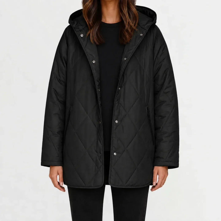 Veste Douillette à Capuche – Noir