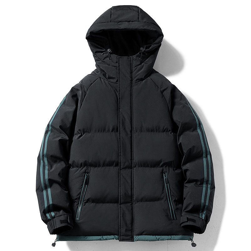 Veste Sportive à Bandes Latérales – Noir