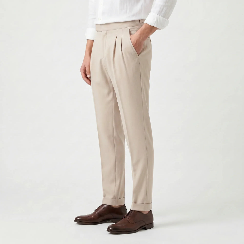 Pantalon Élégant à Pinces