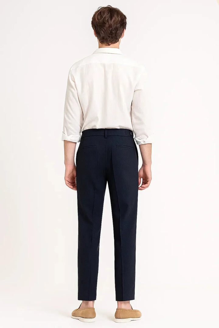 Pantalon Homme Élégant à Pinces