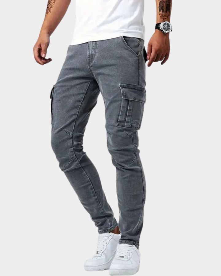 Pantalon Homme Urbain Multi-poches – Gris