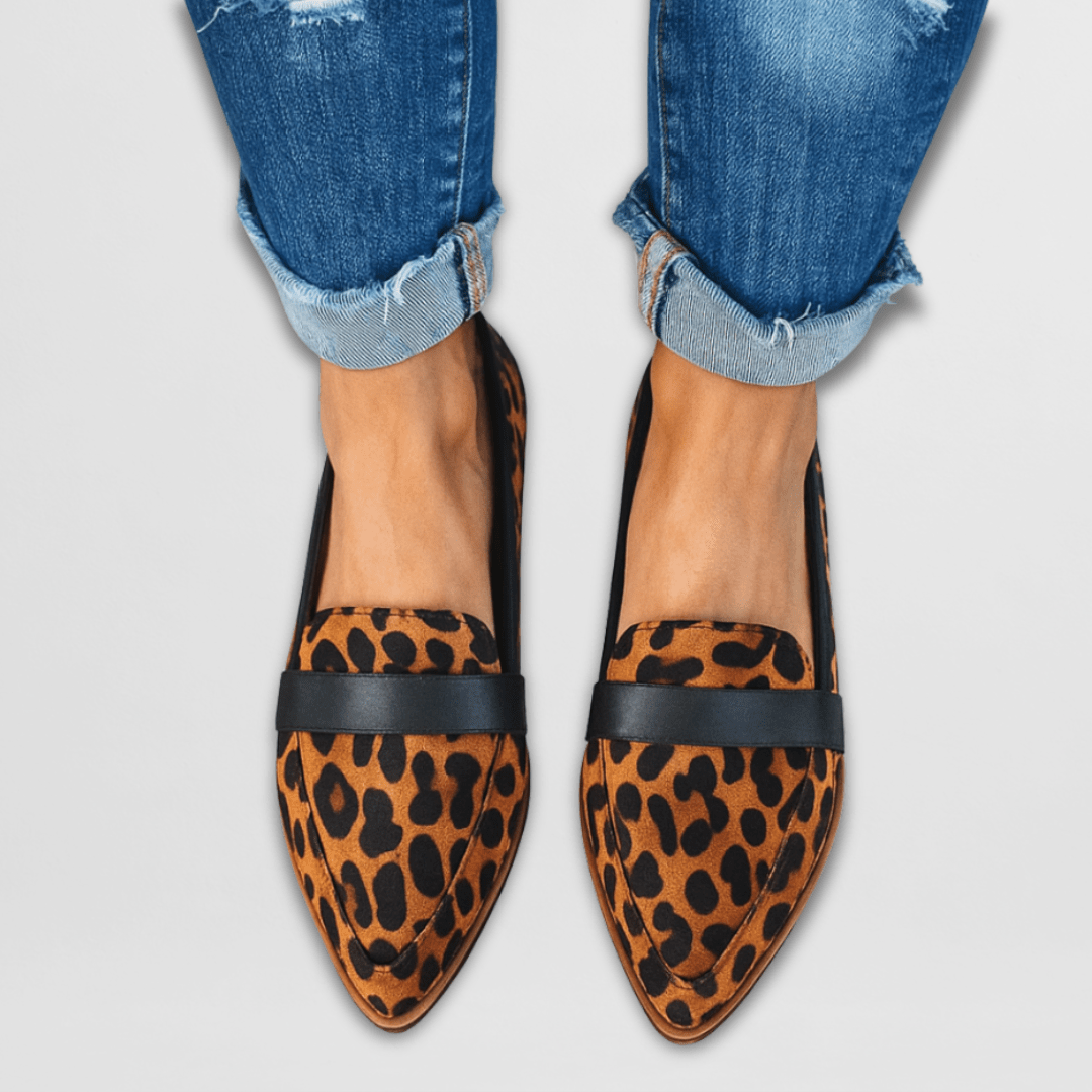 Mocassins Pointus Élégants – Léopard