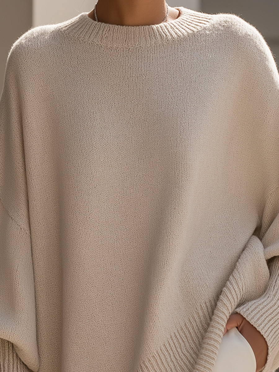 Pull ample à coupe asymétrique
