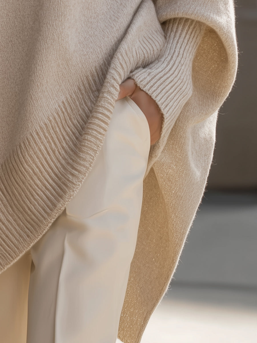 Pull ample à coupe asymétrique
