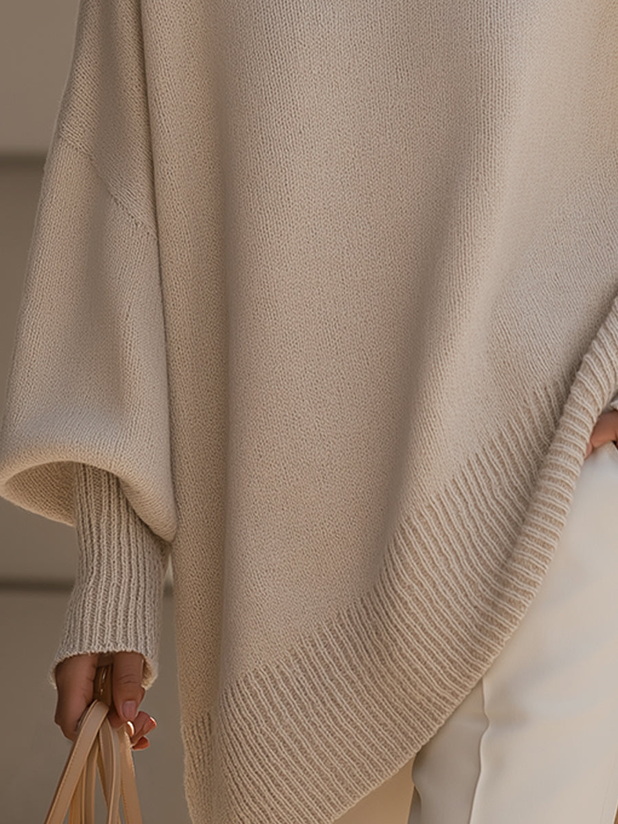 Pull ample à coupe asymétrique