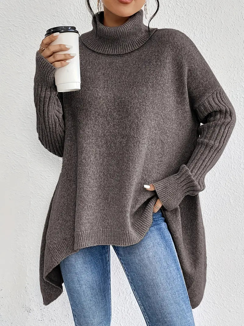 Pull ample à dos long – Expresso Marron