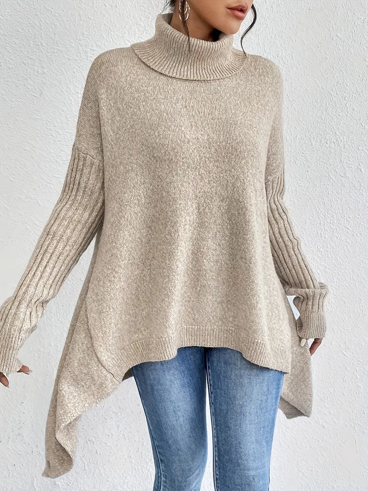 Pull ample à dos long