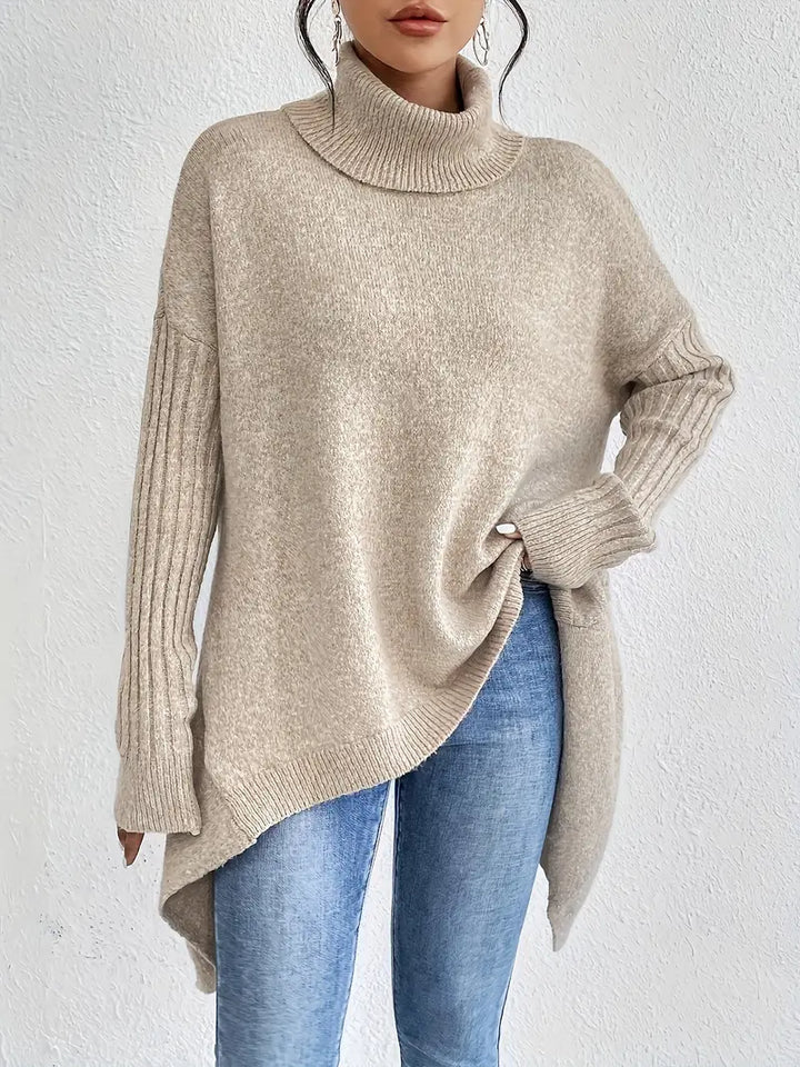 Pull ample à dos long