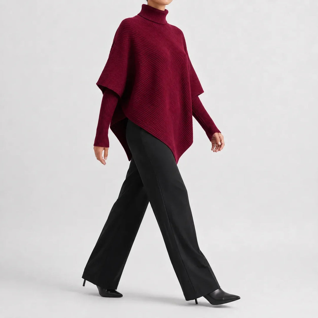 Pull Chic à Coupe Asymétrique