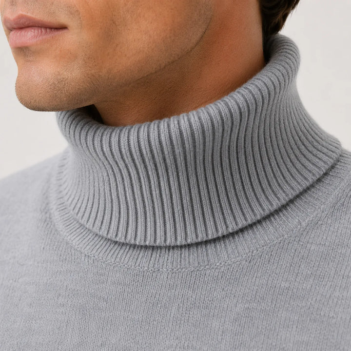 Pull Classique à Col Roulé