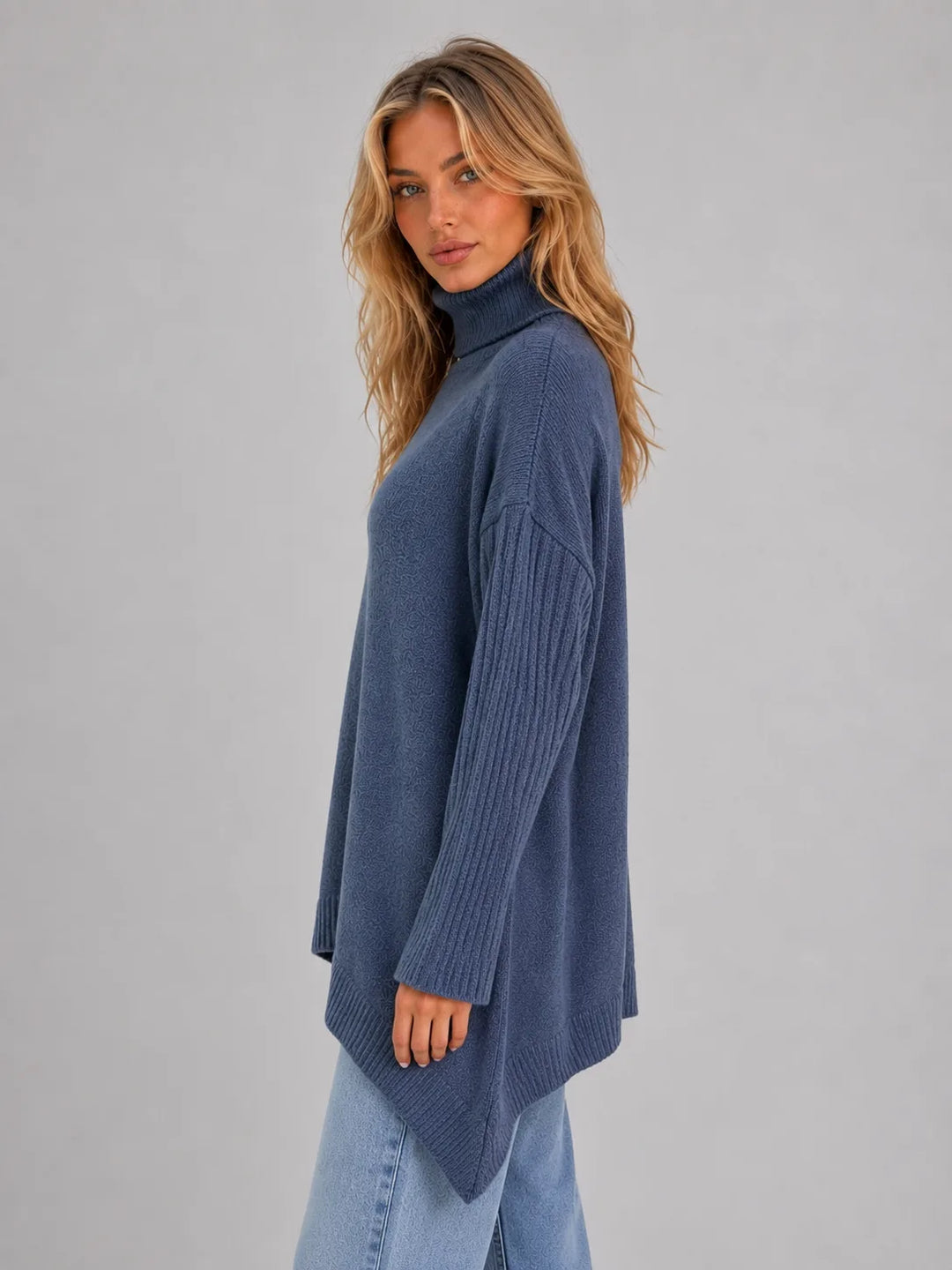 Pull Douillet à Coupe Asymétrique