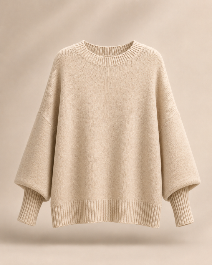 Pull Élégant à Ourlet Asymétrique