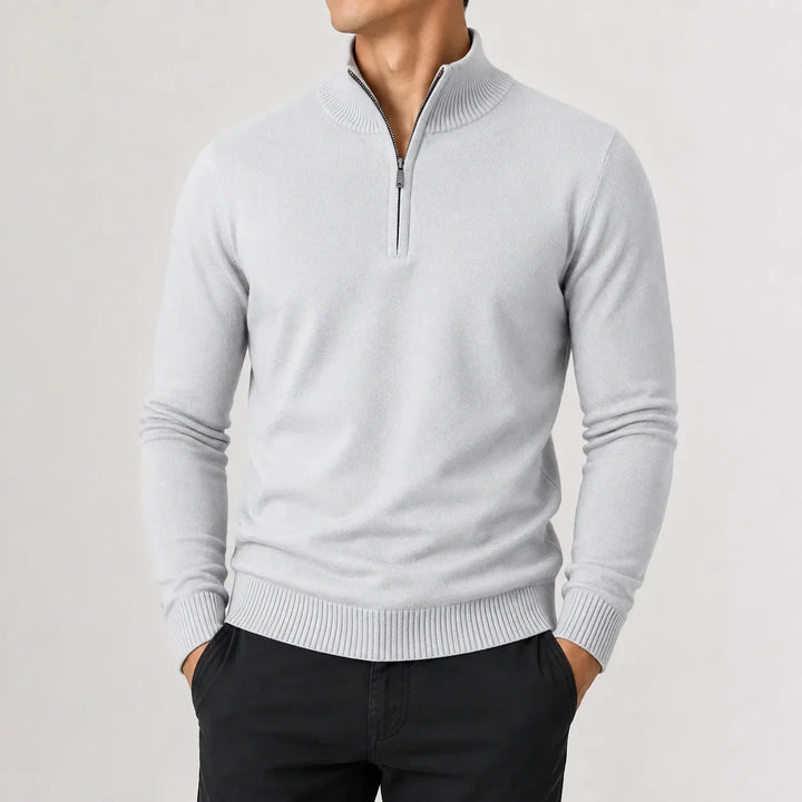 Pull Homme à Col Droit – Pierre