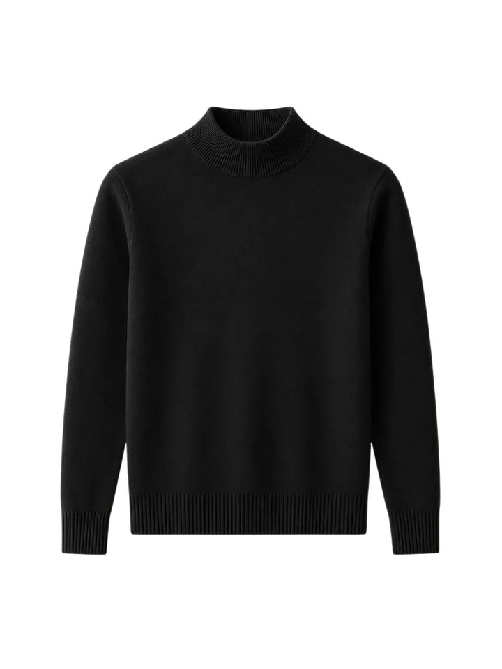 Pull Homme à Col Montant – Noir