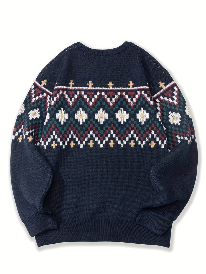 Pull Homme à Motif Norvégien