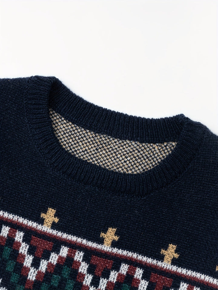 Pull Homme à Motif Norvégien