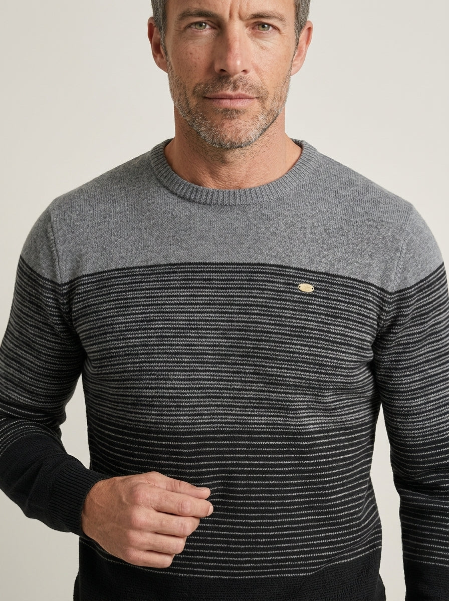 Pull Homme Rayé Bicolore