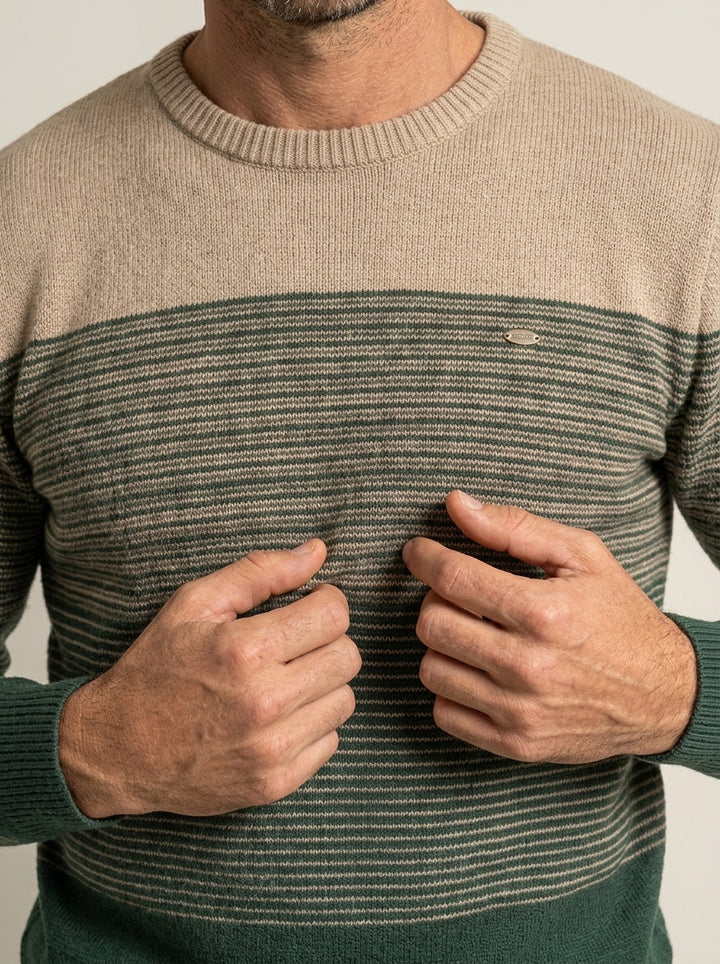 Pull Homme Rayé Bicolore