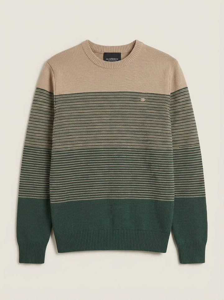 Pull Homme Rayé Bicolore