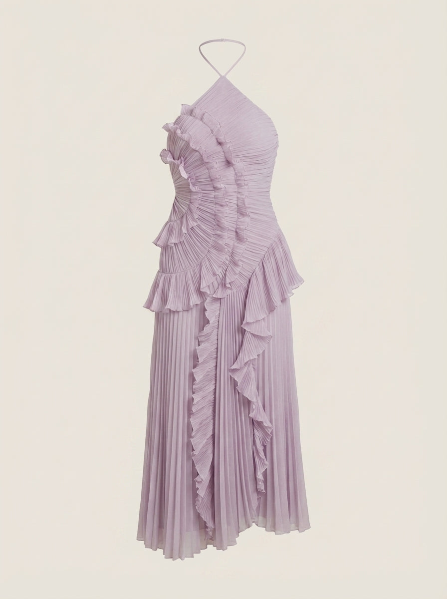 Robe de Cérémonie Plissée