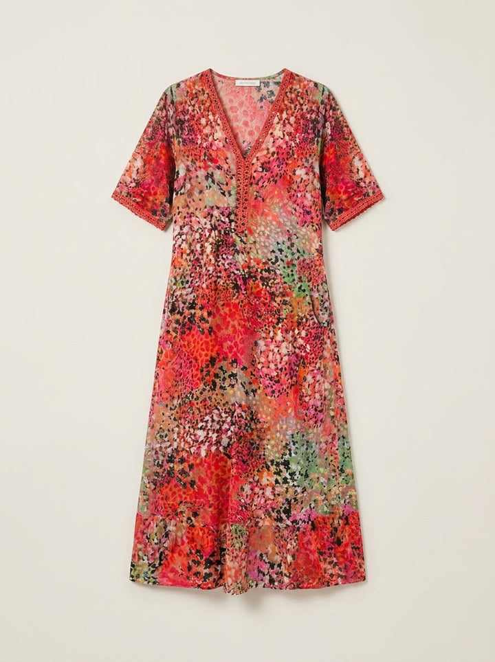 Robe Longue à Imprimé Coloré