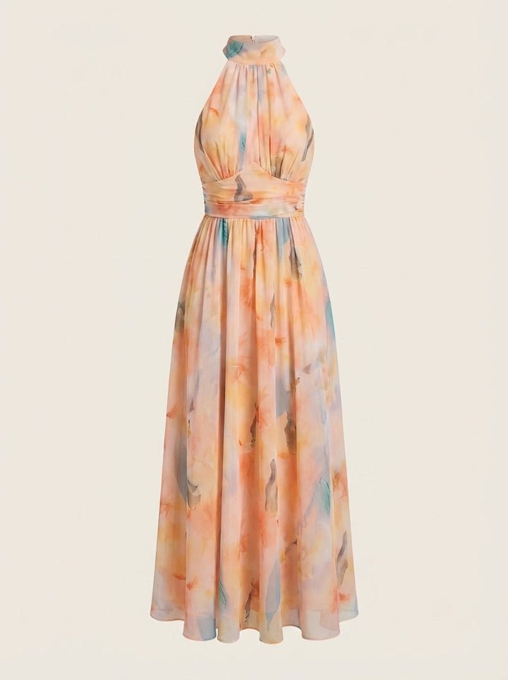 Robe Longue Dos Nu Aquarelle