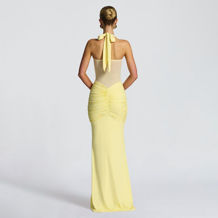 Robe Longue Dos Nu Drapée