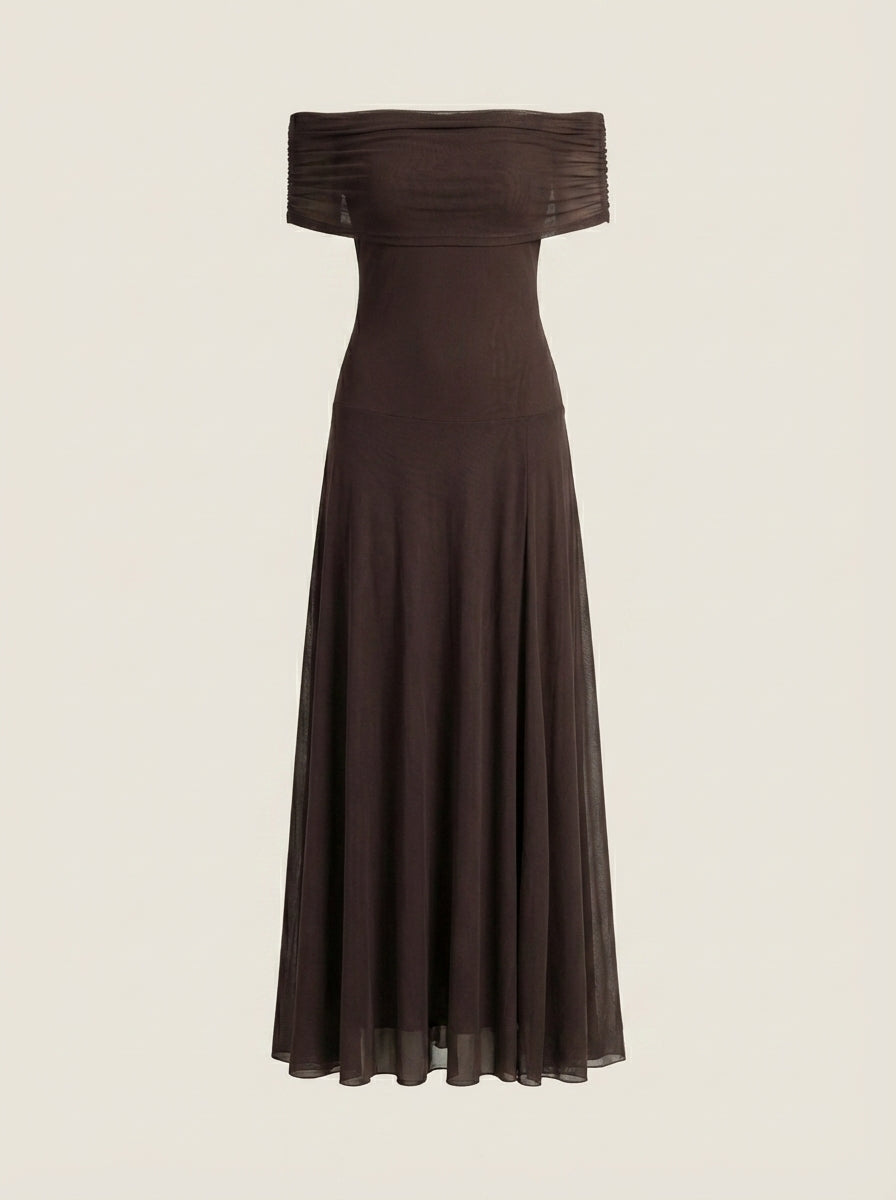 Robe Longue Épaules Dénudées
