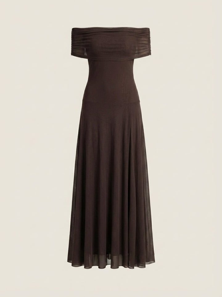 Robe Longue Épaules Dénudées