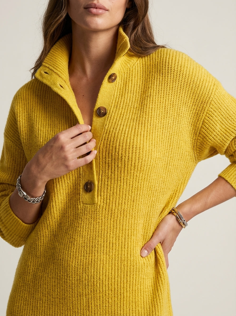 Robe Midi Col Polo