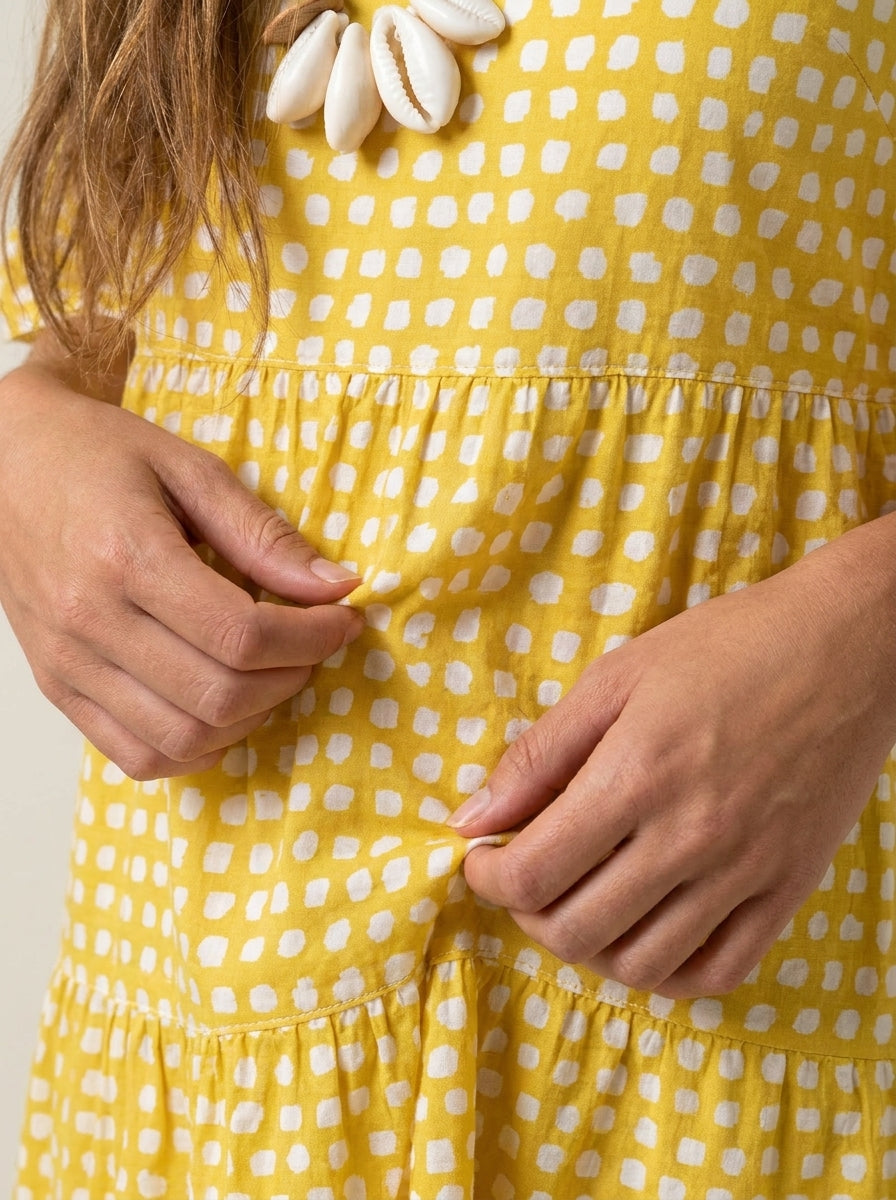 Robe Midi Fluide à Pois
