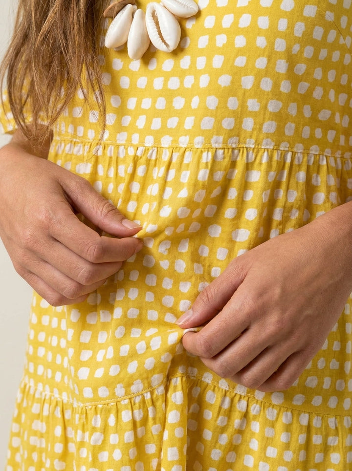Robe Midi Fluide à Pois