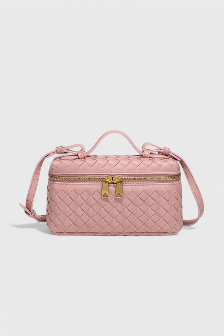 Sac Tressé Style Vanity – Rose
