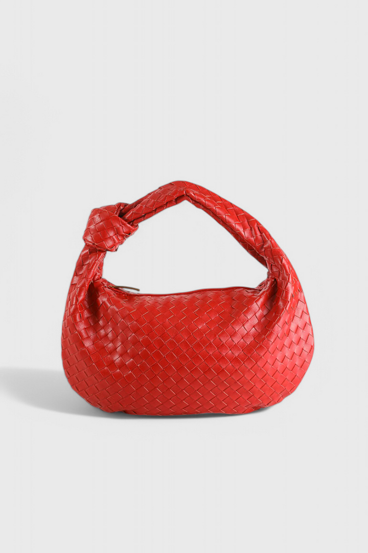 Sac Porté Épaule Tressé – Rouge