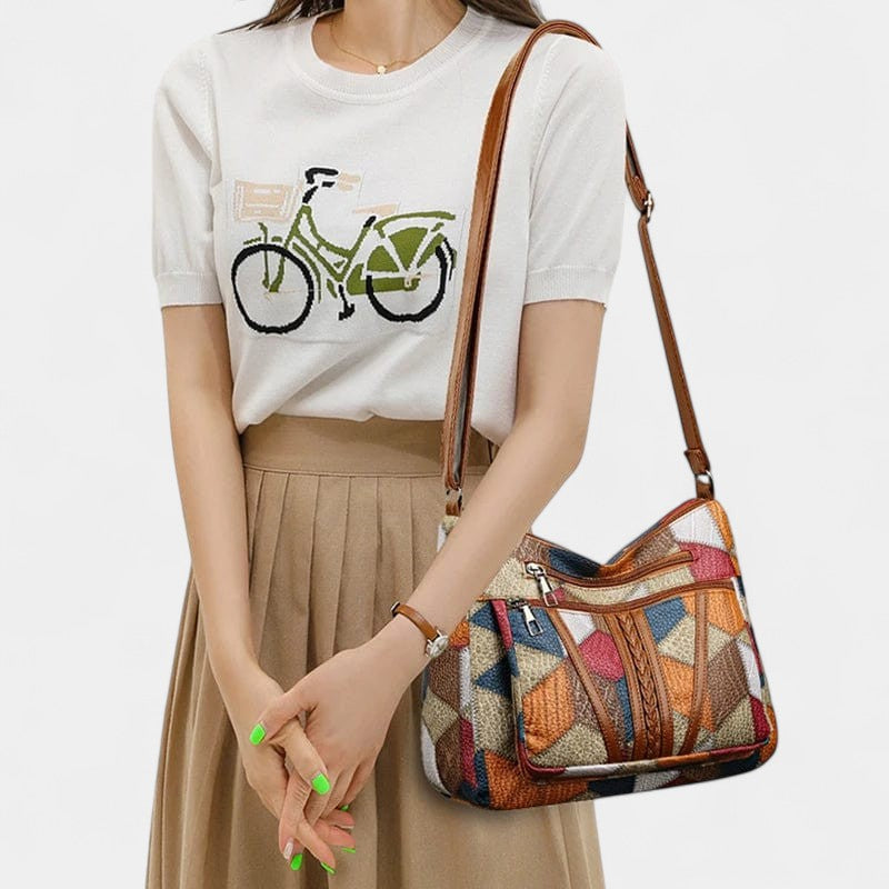 Sac Bandoulière Style Patchwork