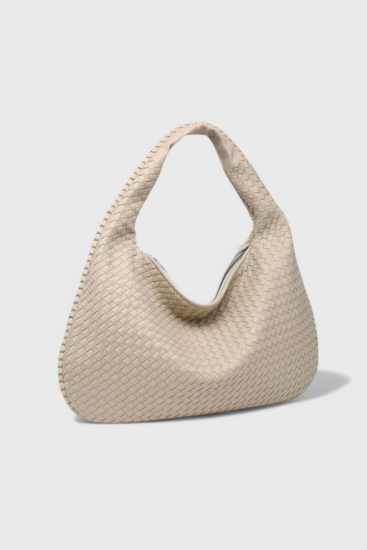 Sac Besace Tressé Chic – Beige