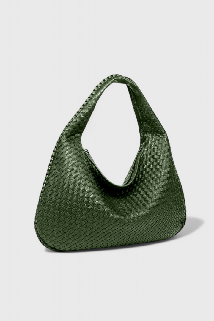 Sac Besace Tressé Chic – Vert