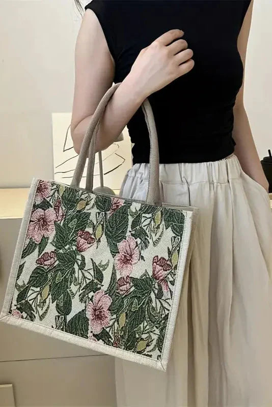 Sac Cabas à Imprimé Floral