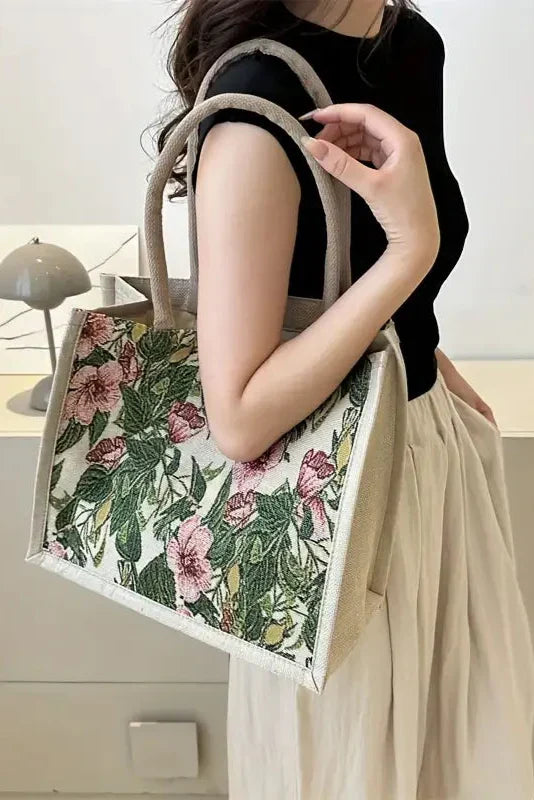 Sac Cabas à Imprimé Floral