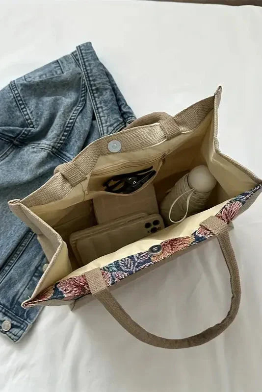 Sac Cabas à Imprimé Floral