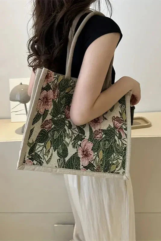 Sac Cabas à Imprimé Floral