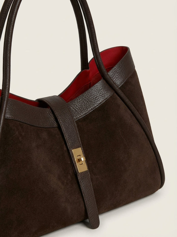 Sac Cabas Structuré Bicolore