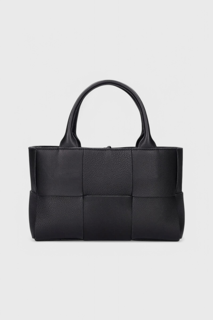 Sac Cabas Tressé Élégant – Noir