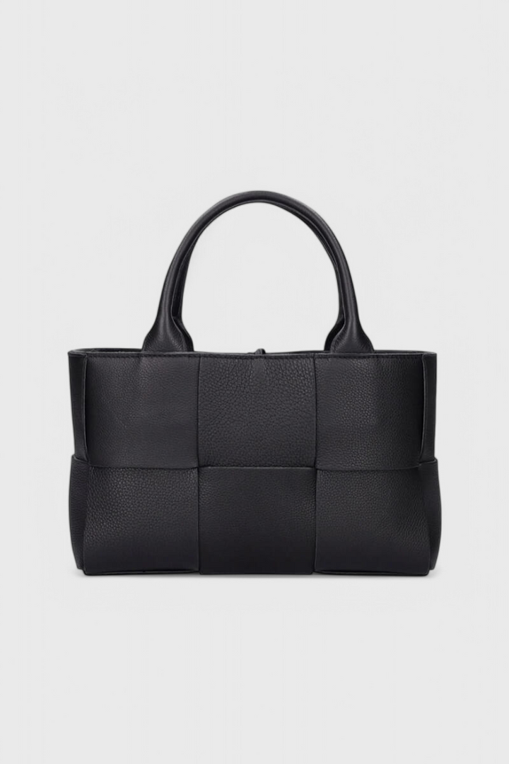 Sac Cabas Tressé Élégant – Noir