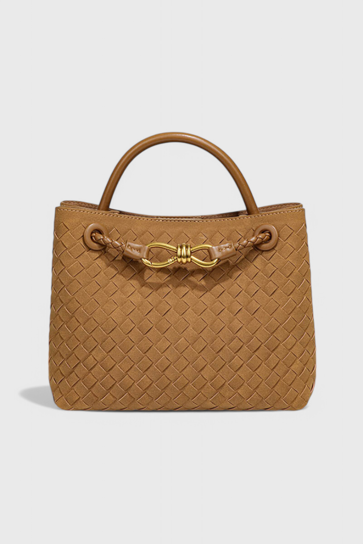 Sac Porté Épaule Tressé Chic – Beige